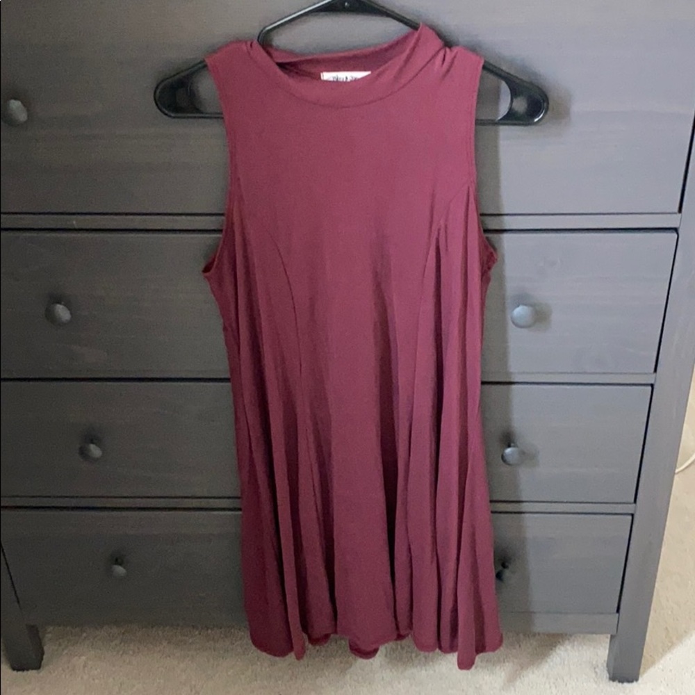 Burgundy dress